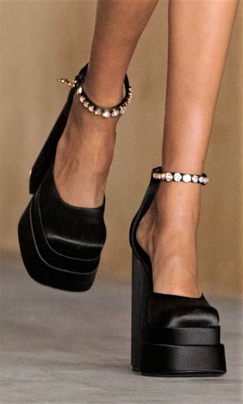 versace herls|versace chunky heels.